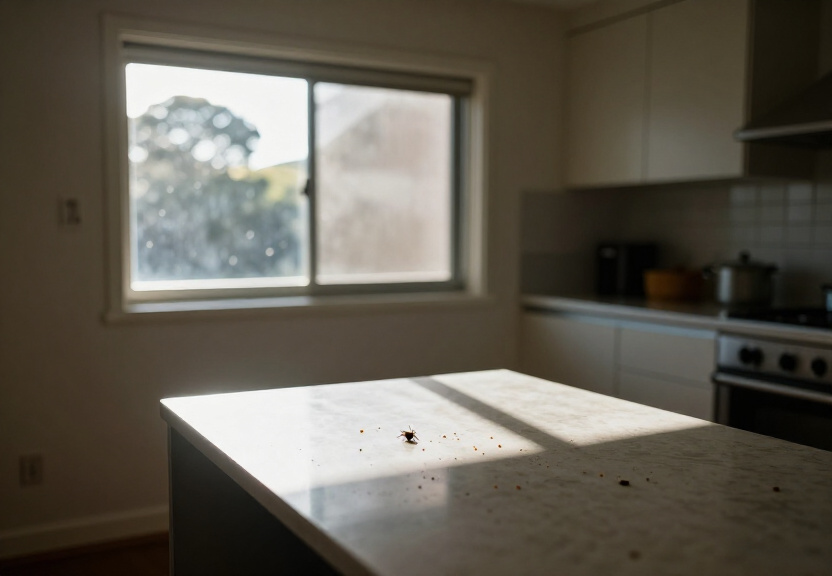 Rodent droppings and nesting material in a roof space in Edensor Park
